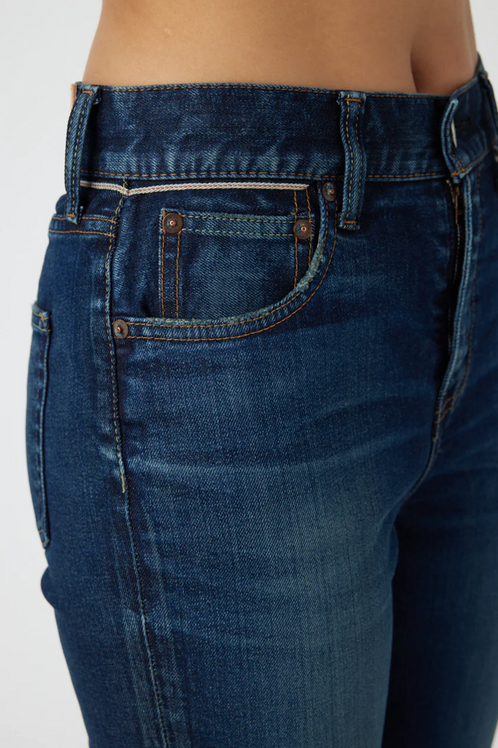 Moussy - MV Glendora Flare in Blue Denim