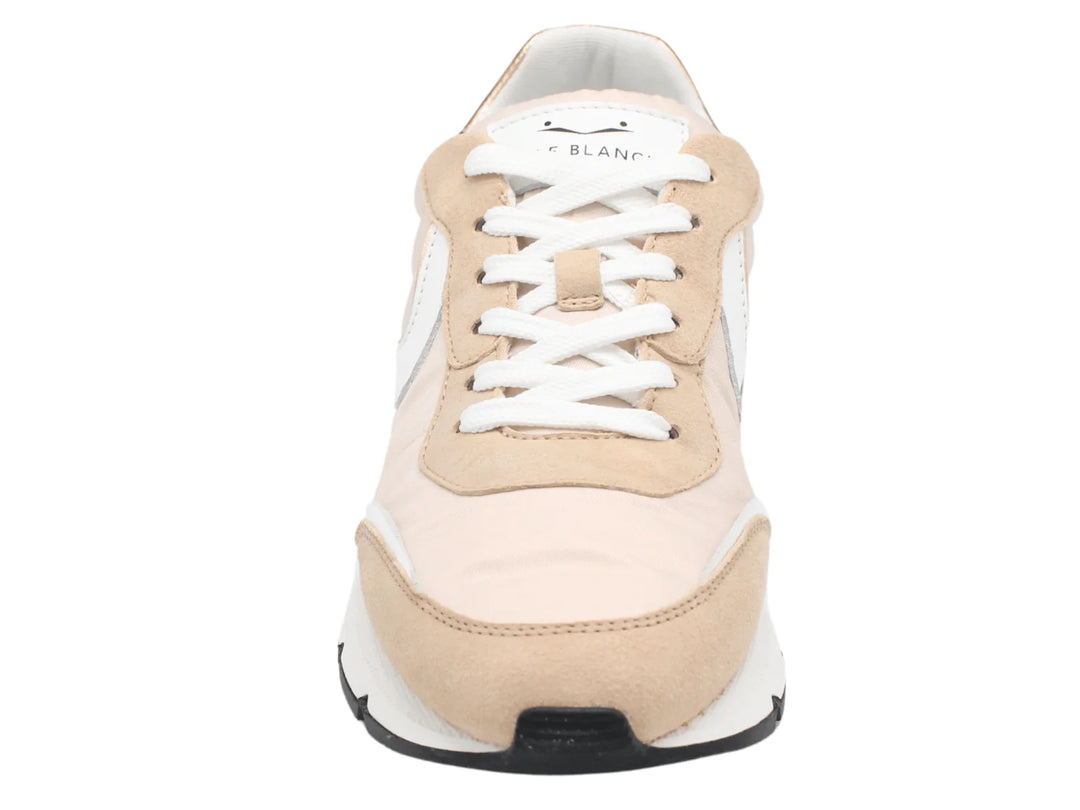 Voile Blanche - Storm 015 Suede Sneaker in Peach/White – Blond Genius Voile Blanche - Storm 015 Suede Sneaker in Peach/White – Blond Genius