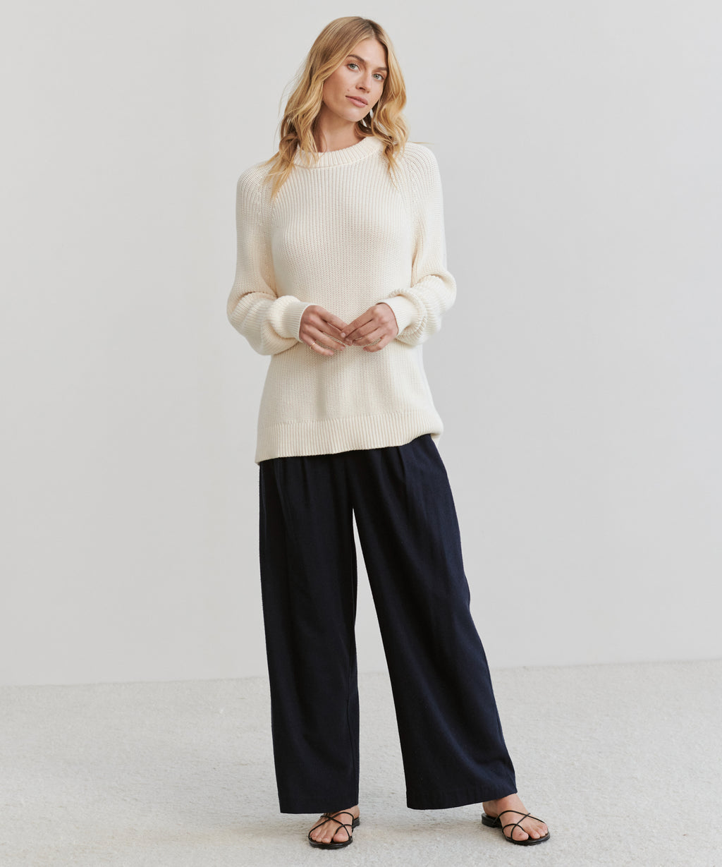 Jenni Kayne - Oversized Cotton Fisherman in Ivory