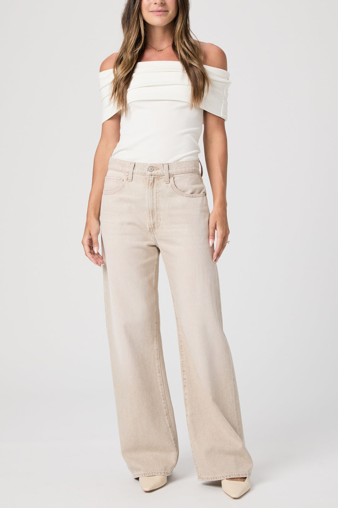 PAIGE - Arellia 32" in Soft Sepia Jeans