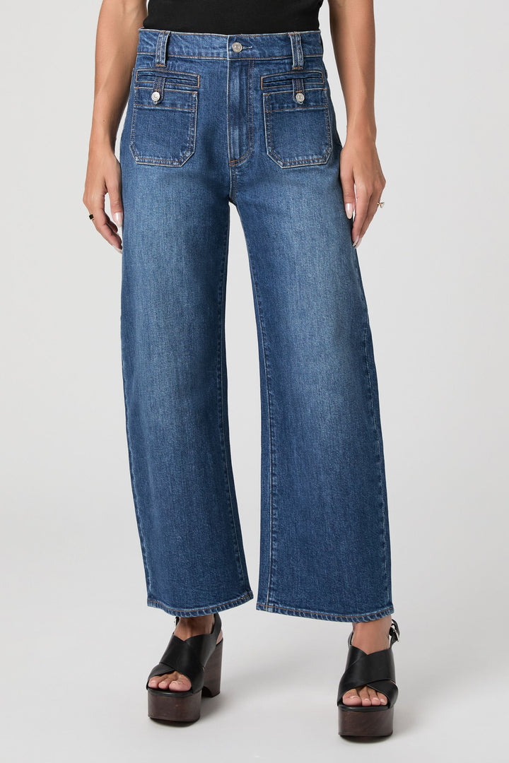 PAIGE - Arellia Ankle W/ Welt Tab Patch Pockets in Paradox Denim