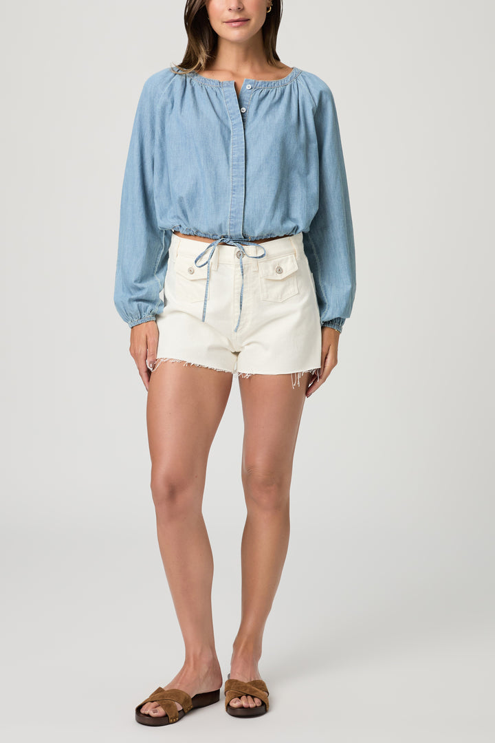 PAIGE - Gloria Top in Silver Lake Top