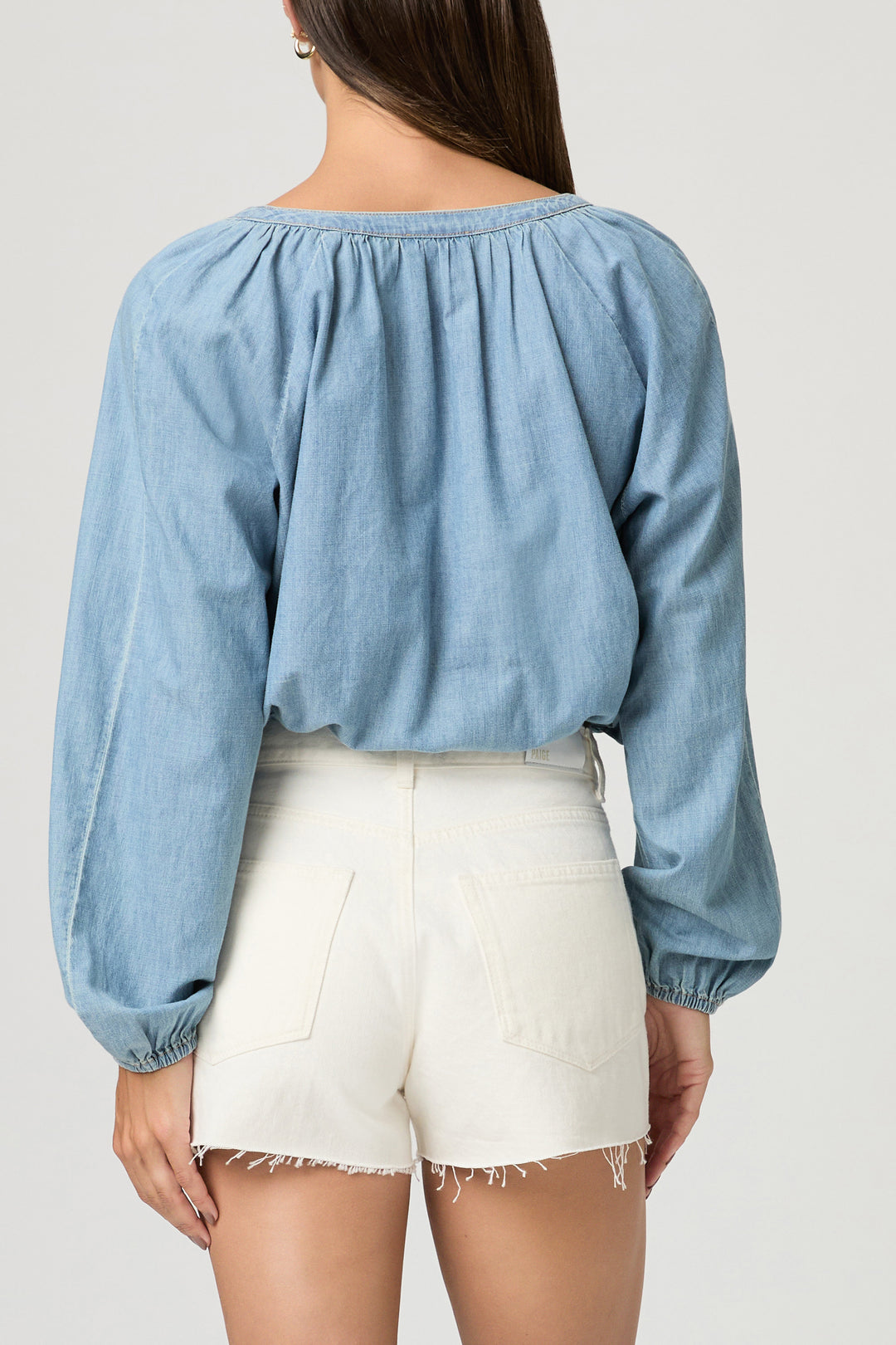 PAIGE - Gloria Top in Silver Lake Top