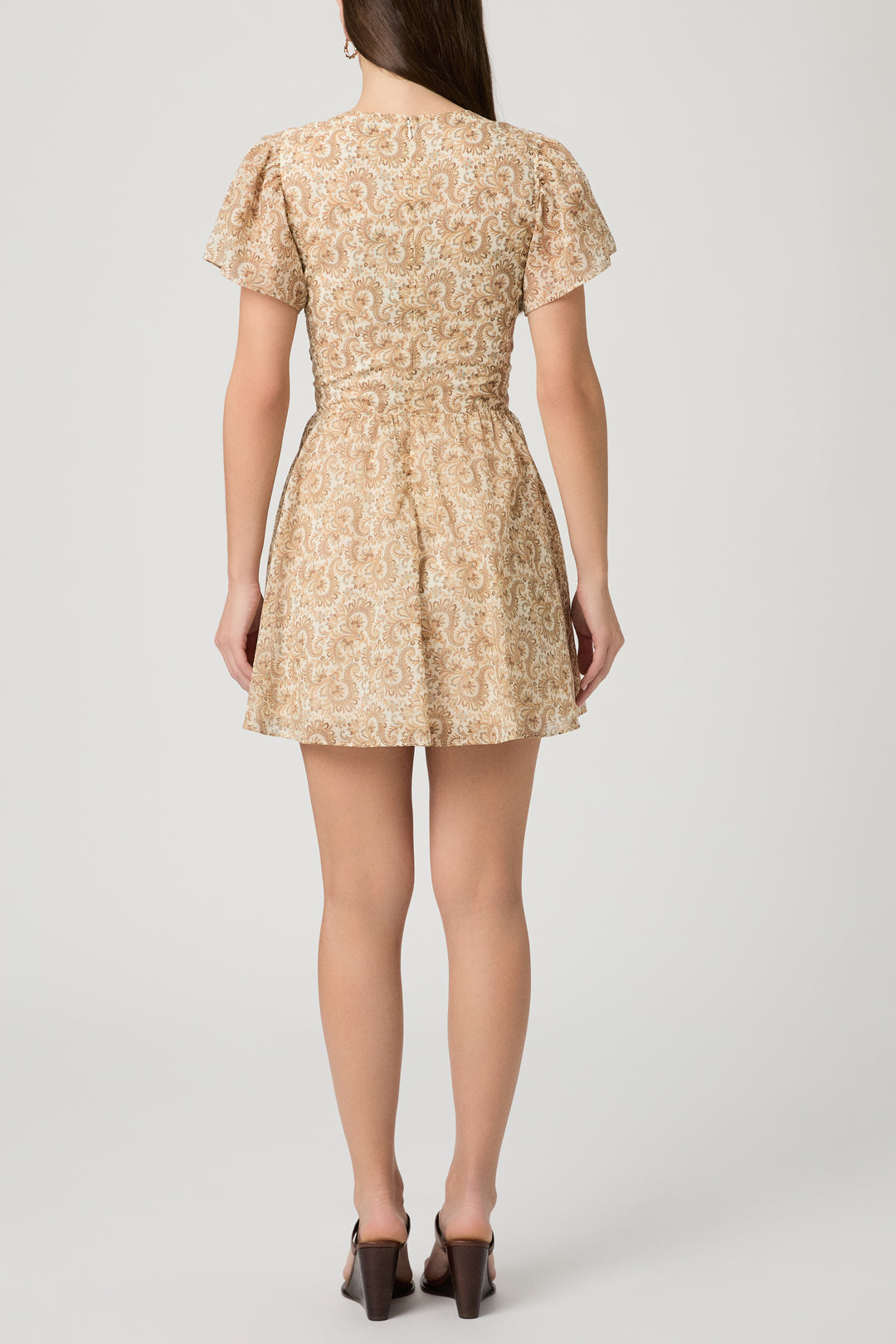 PAIGE - Kinga Mini Dress in Bone Multi Dress
