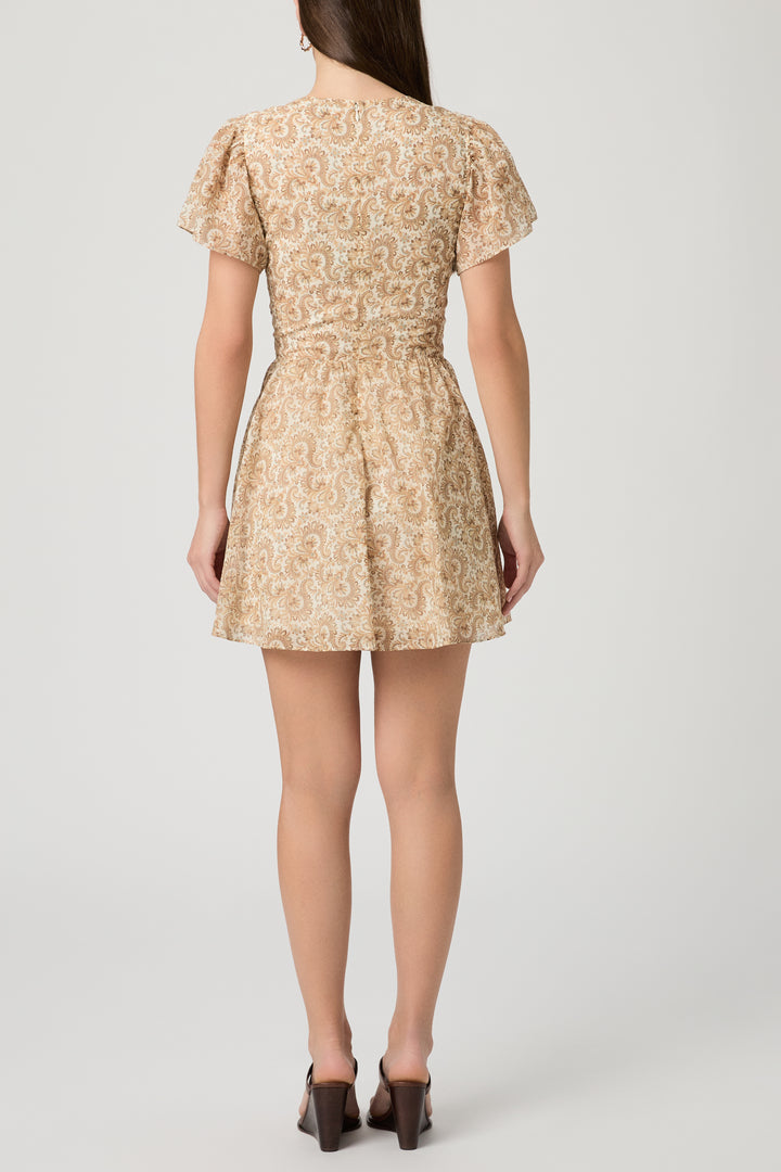 PAIGE - Kinga Mini Dress in Bone Multi Dress