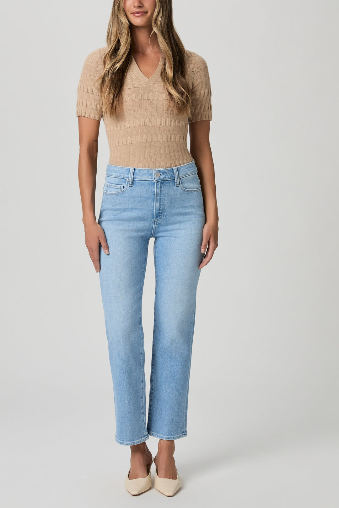 PAIGE - Mason Ankle in Vail Denim