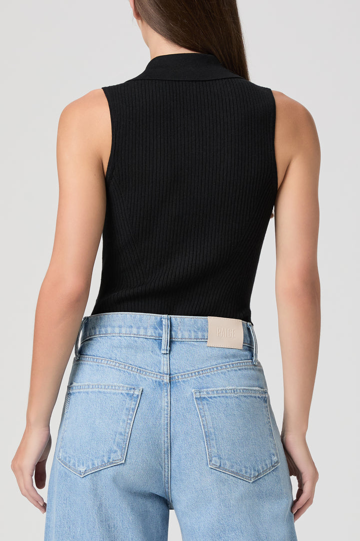 PAIGE - Vesta Top in Black Tank Top