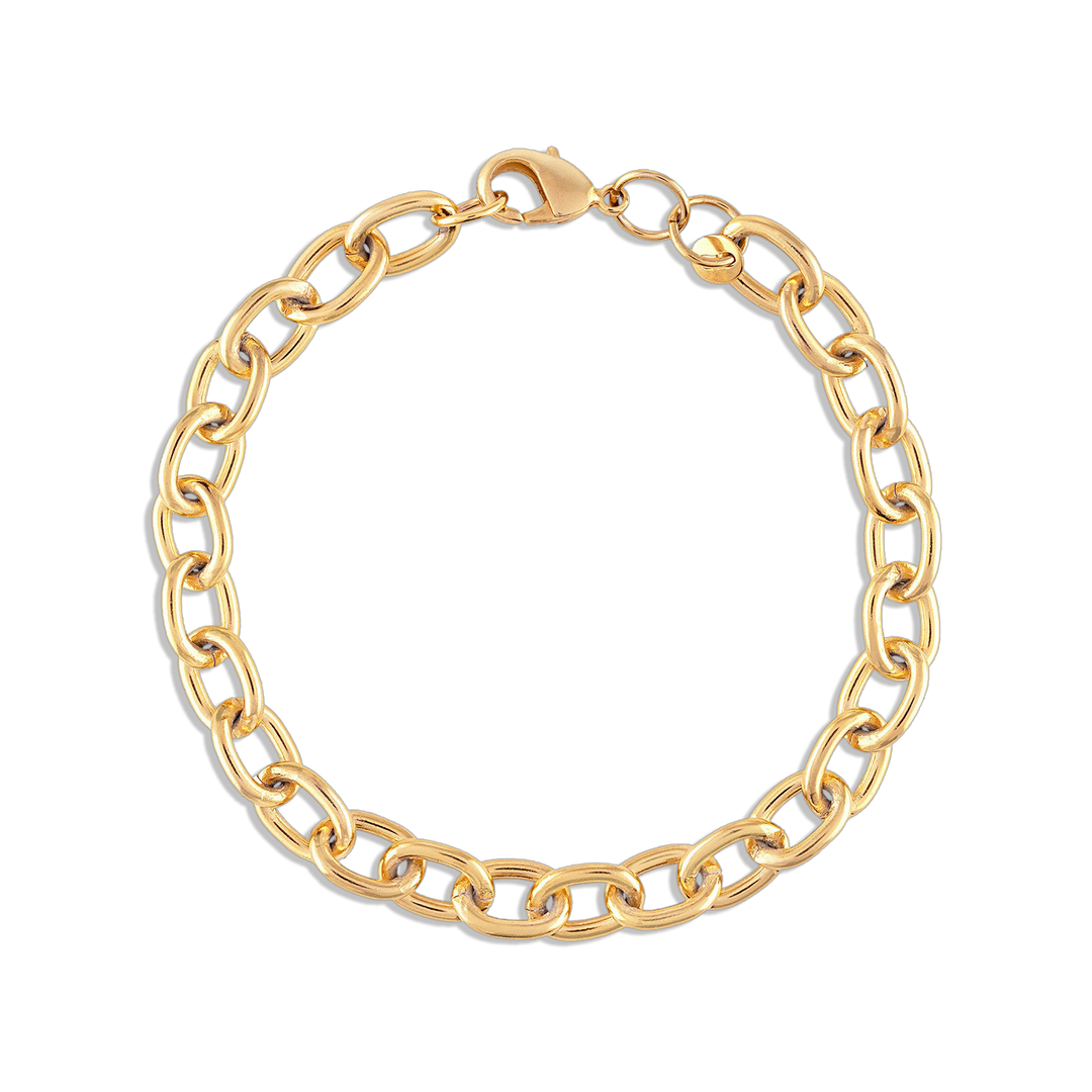 Alexa Leigh-Paloma Link Bracelet-Gold 6.5"