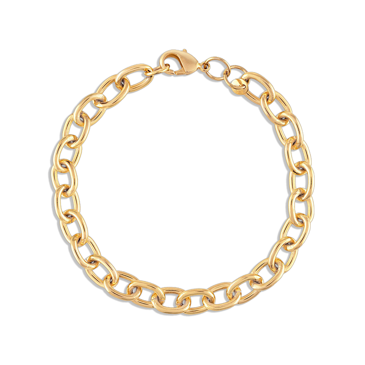 Alexa Leigh-Paloma Link Bracelet-Gold 6.5"