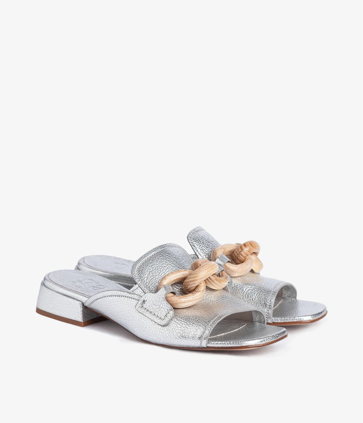 PEDRO GARCIA - Enna Heel in Silver Shoes