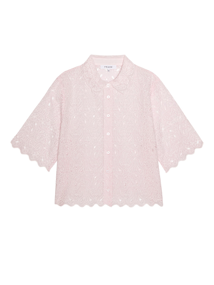 THE PAISLEY EYELET TOP