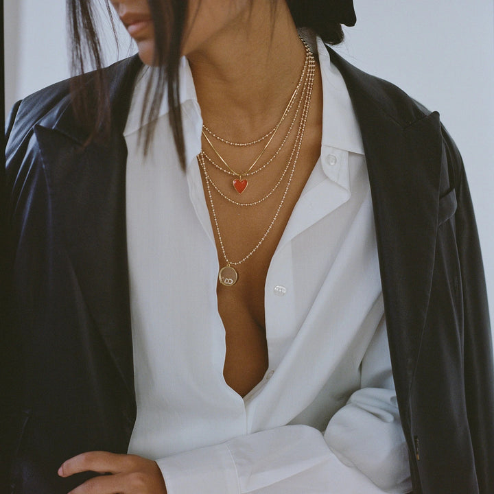 Alexa Leigh - Yellow Gold Circle Locket Pendant