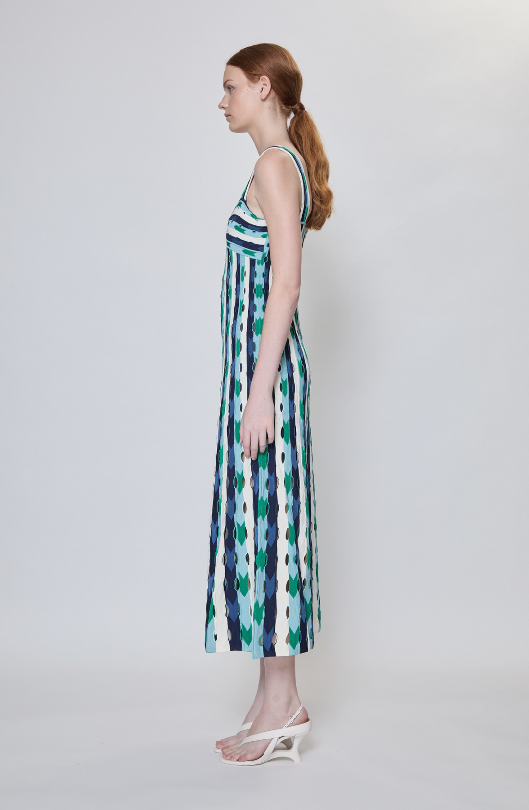 SIMKHAI - Christina Knit Midi Dress in Kelly Green Dresses