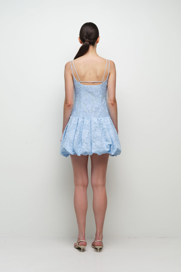 SIMKHAI - Fifi Bubble Mini Dress in Tidepool Dresses