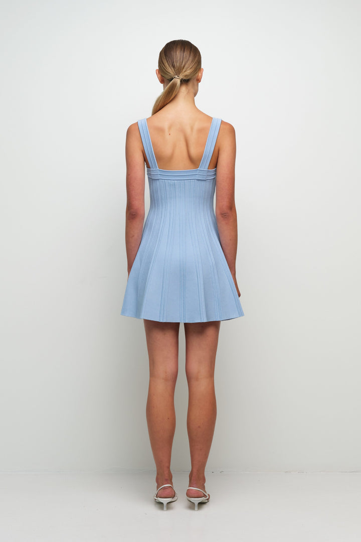 SIMKHAI - Indie Knit Mini Dress in Tidepool Dresses
