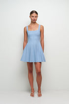 SIMKHAI - Indie Knit Mini Dress in Tidepool