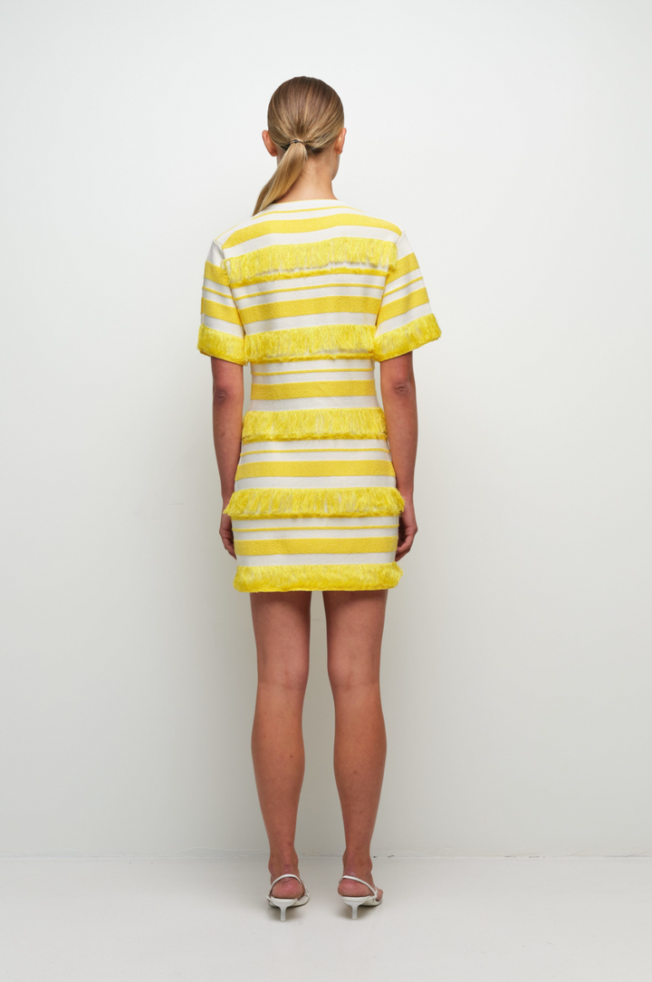SIMKHAI - Torrance Mini Dress in Solar Stripe Dresses