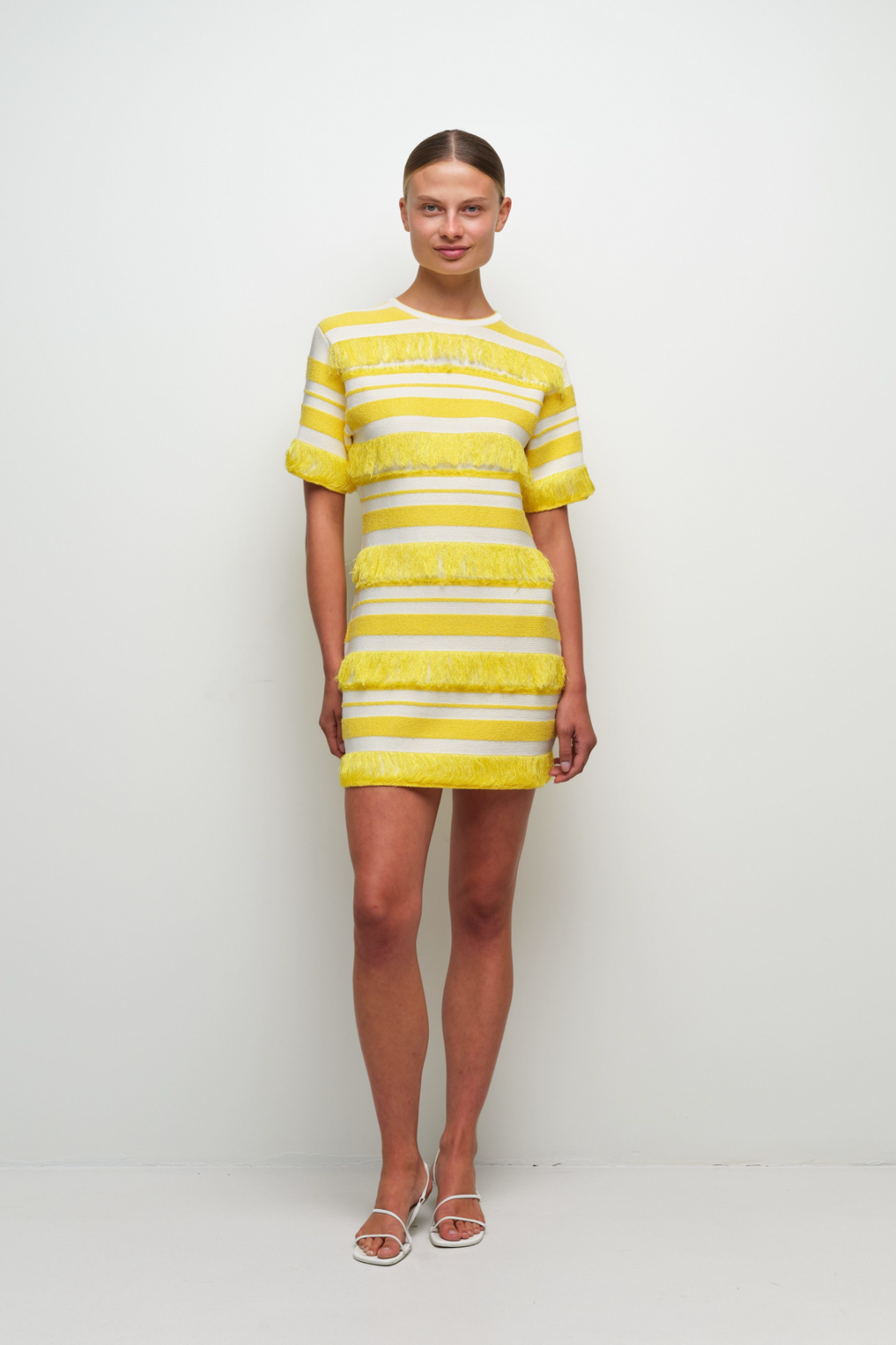 SIMKHAI - Torrance Mini Dress in Solar Stripe Dresses