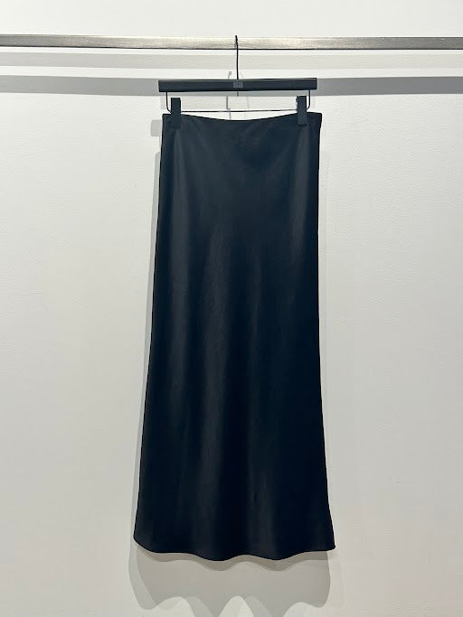 Saint Art New York - Talia Charmeuse Maxi Skirt in Black