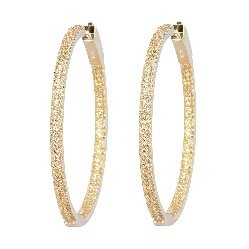 Nickho Rey - Slim Tire Hoop in Gold