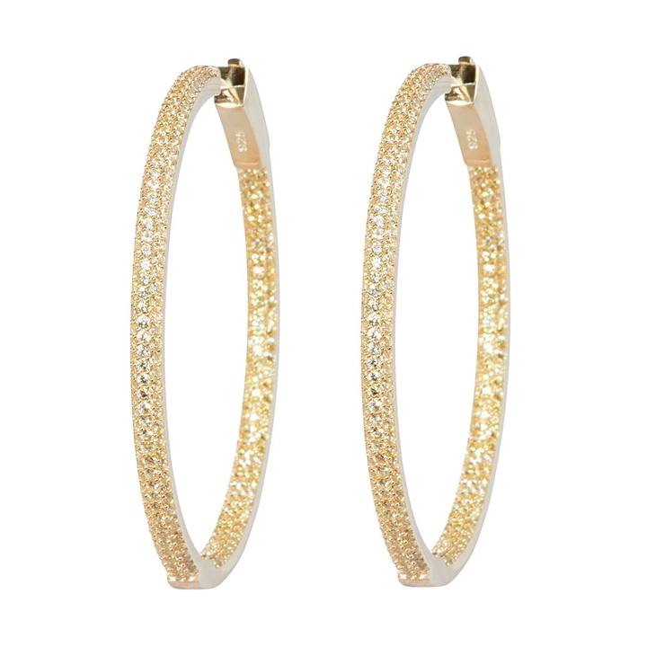 Nickho Rey - Slim Tire Hoop in Gold