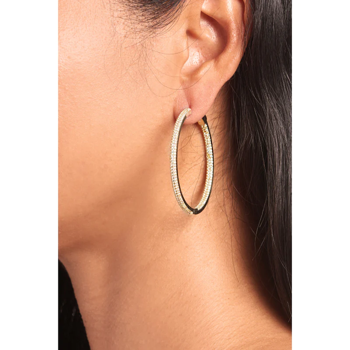 Nickho Rey - Slim Tire Hoop in Gold