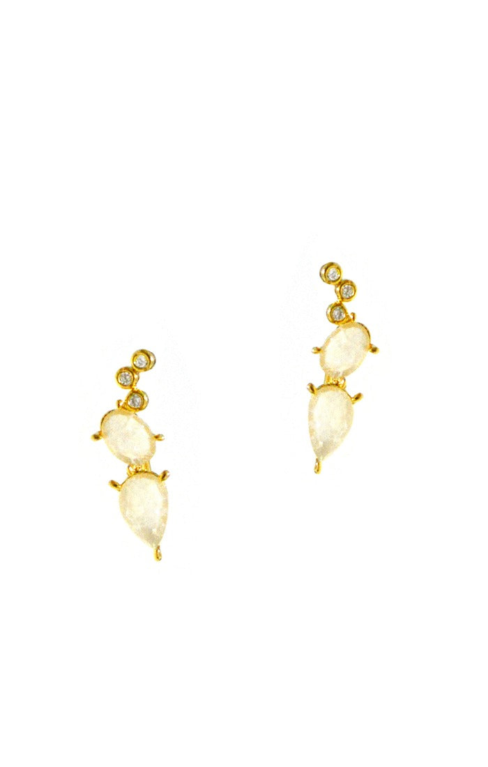 TAI - 2 Stone Crawler With Cz in Gold Jewelry