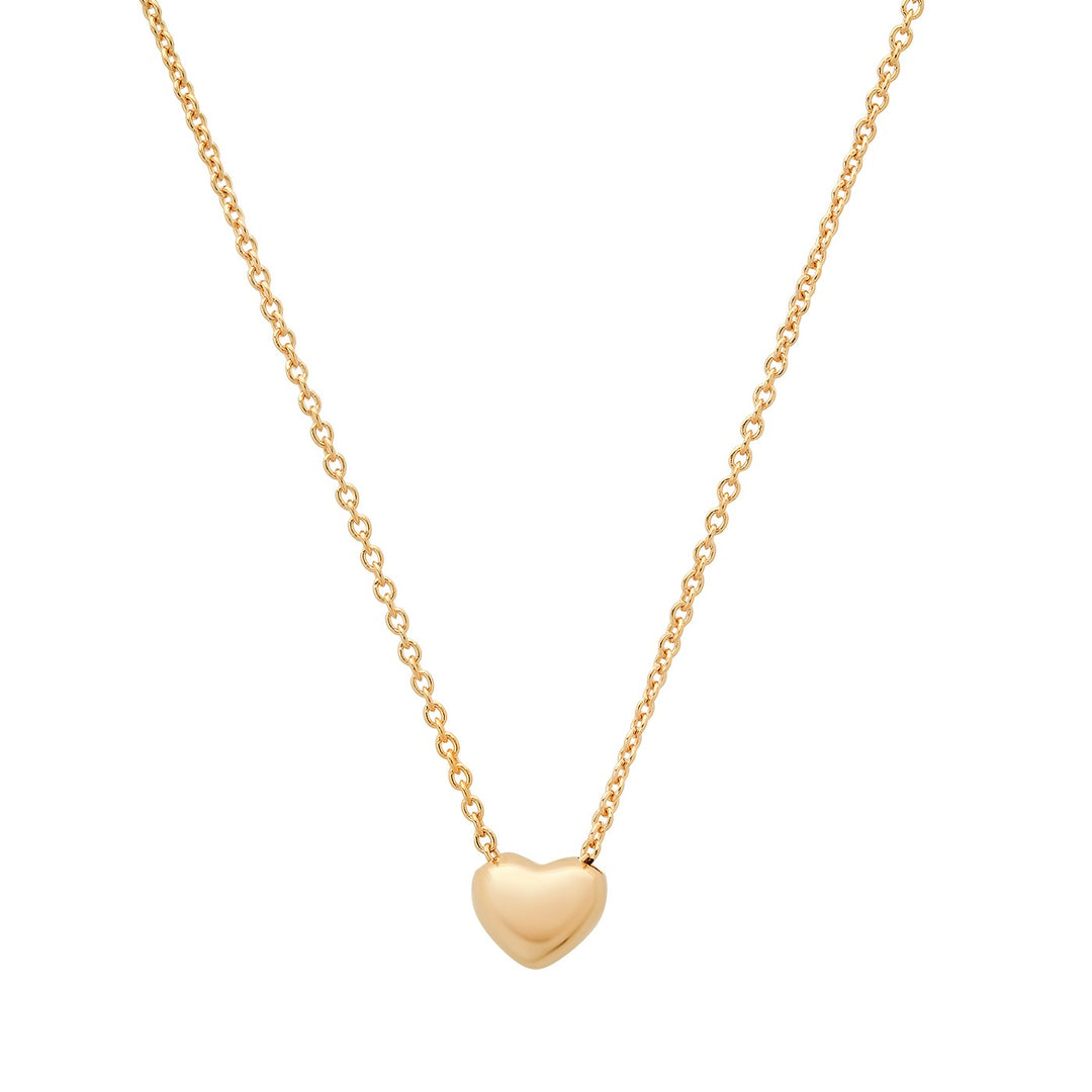 TAI - Mini Puffy Heart Necklace in Gold Jewelry