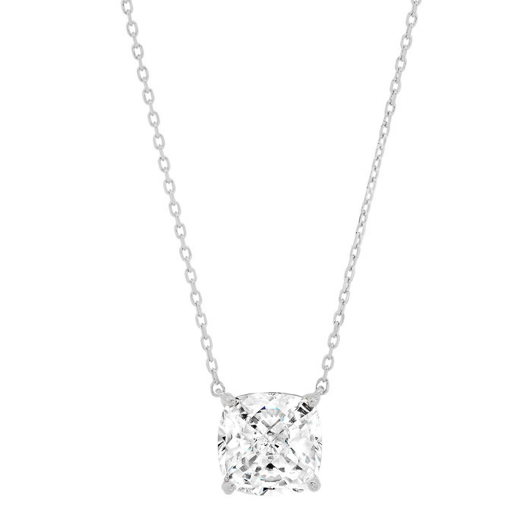 TAI - Pendent with Large CZ Dangle in Sterling Silver Jewelry