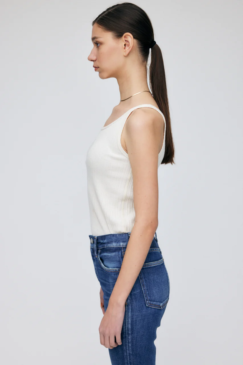 Moussy - MV Comfort Basic Tank in Off White