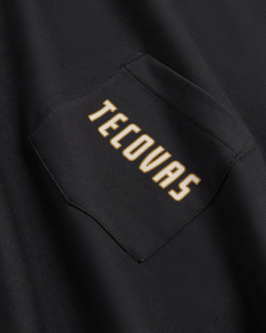 TECOVAS - Men's The Finest Pocket Tee in Black/Multi T-Shirts