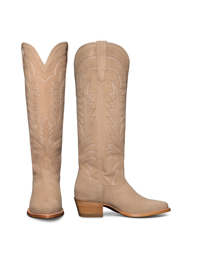 Tecovas TECOVAS - The Abby in Driftwood Suede Boots