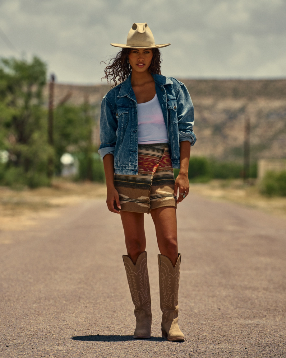 TECOVAS - The Abby in Driftwood Suede Boots