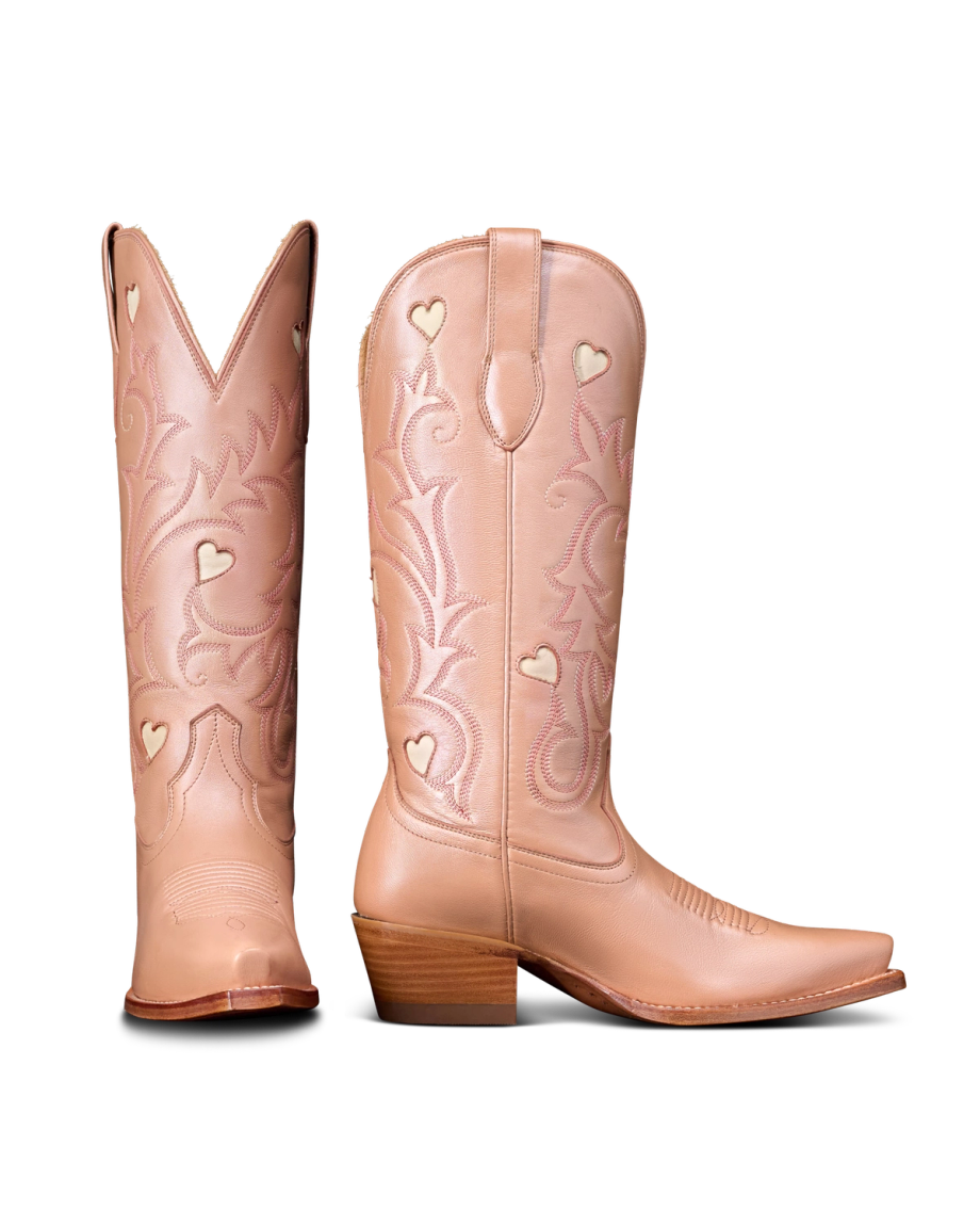 TECOVAS - The Annie Hearts in Rose Gold Boots