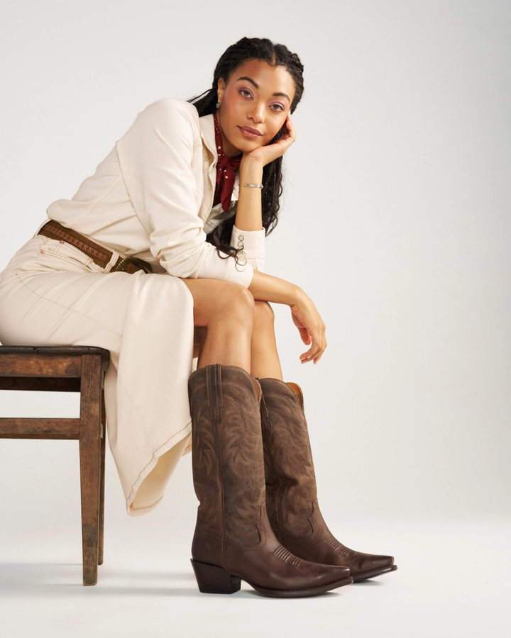 TECOVAS - The Annie in Cafe Goat Boots