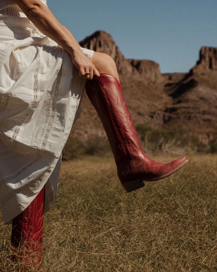 TECOVAS - The Loretta Ruby Goat in Red Boots