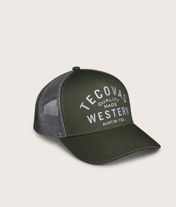 TECOVAS - Western Five-Panel Trucker Hat in Olive Hats