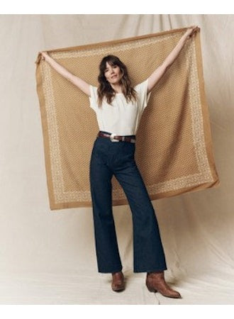 THE GREAT - The Big Bandana in Marigold Scarves