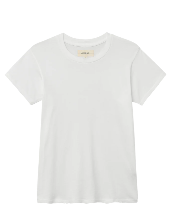 THE GREAT - The Slim Tee in True White T-Shirts