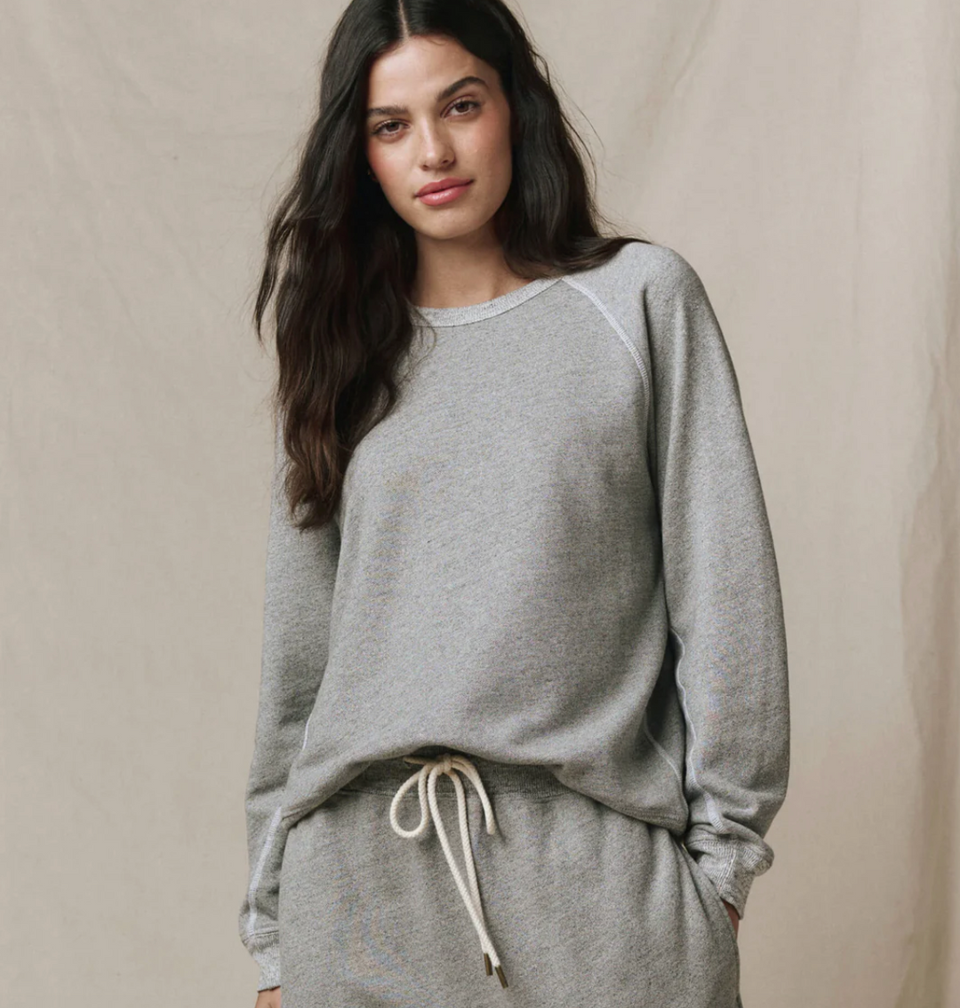 THE GREAT - The Rookie Sweatshirt in Varsity Grey Sweatshirts