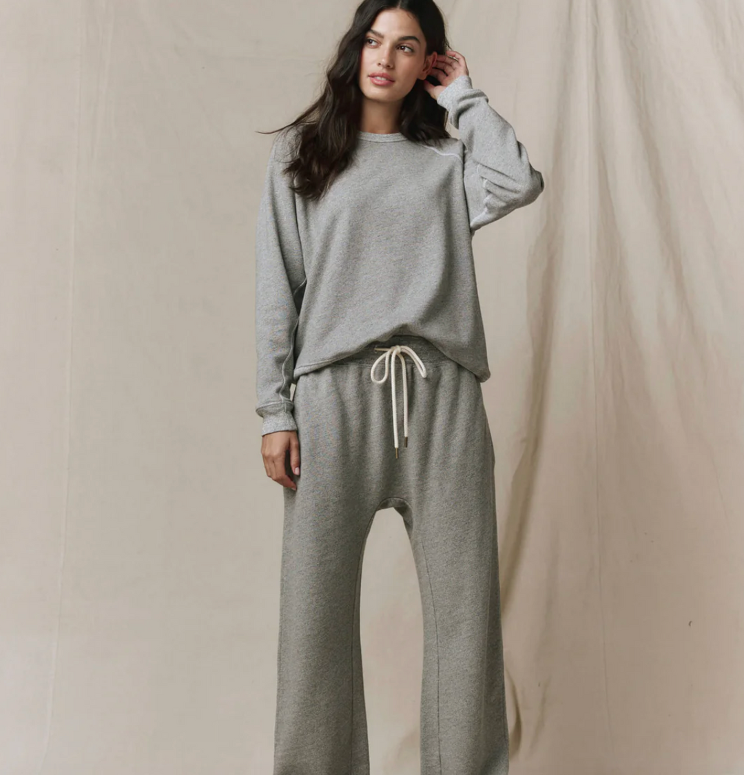THE GREAT - The Rookie Sweatshirt in Varsity Grey Sweatshirts