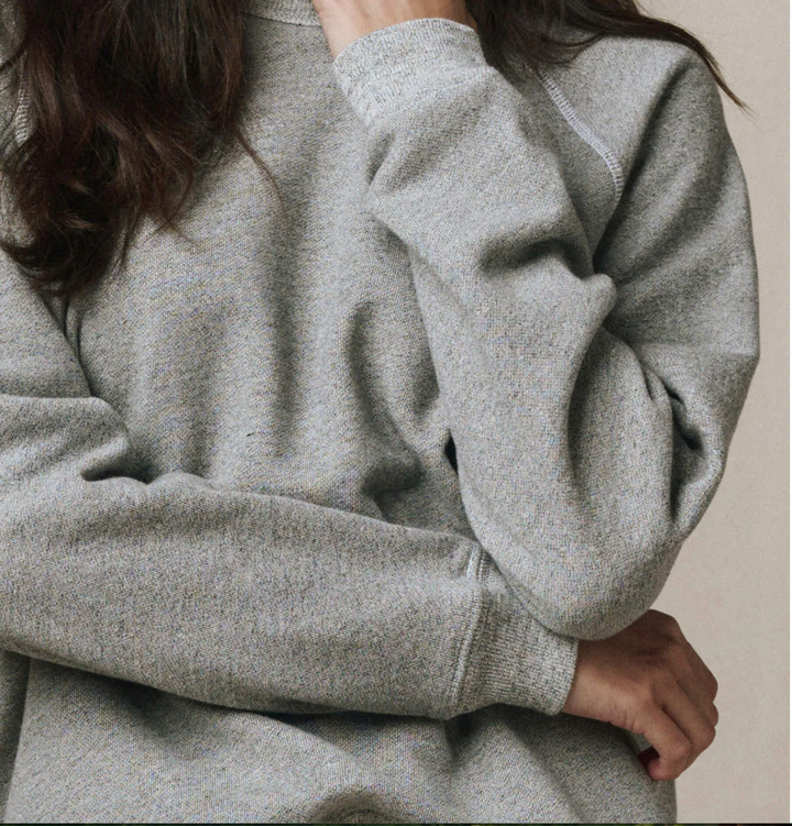 THE GREAT - The Rookie Sweatshirt in Varsity Grey Sweatshirts