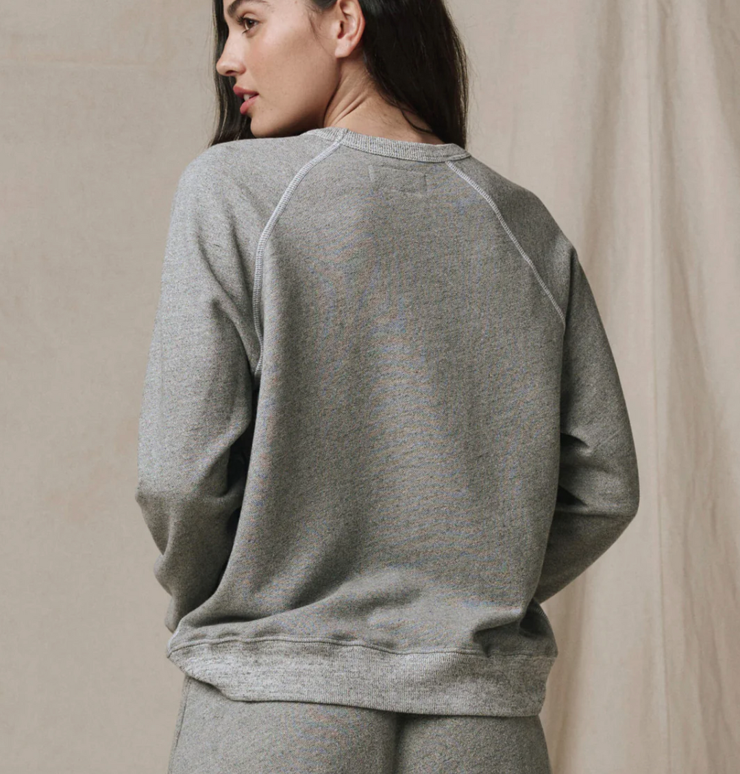 THE GREAT - The Rookie Sweatshirt in Varsity Grey Sweatshirts