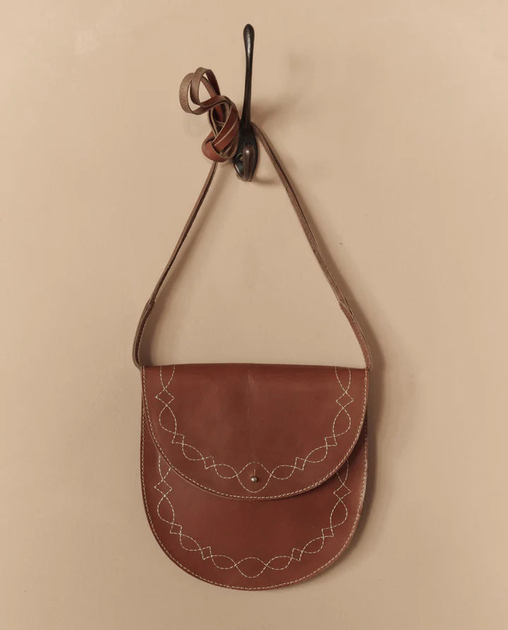 THE GREAT X STETSON - The Saddle Stitch Bag in Cognac Handbag