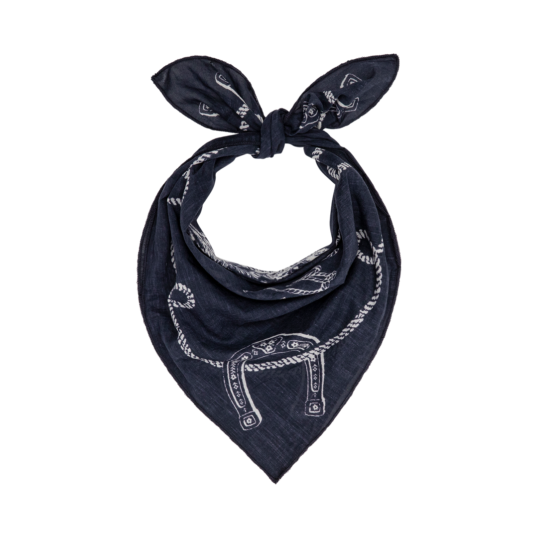 THE GREAT X STETSON - The Stetson Western  Bandana in Navy Accessories