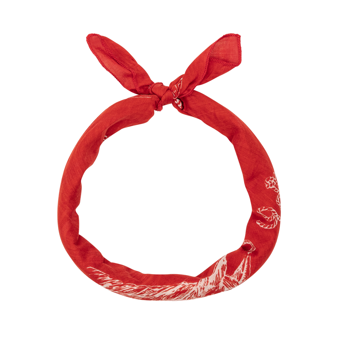 THE GREAT X STETSON - The Stetson Western  Bandana in Red Scarves