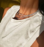 Nickho Rey - Tish Tennis Necklace in Gold Jewelry