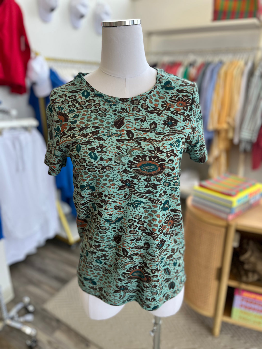 UIla Johnson - Estelle T-Shirt in Jade Tee