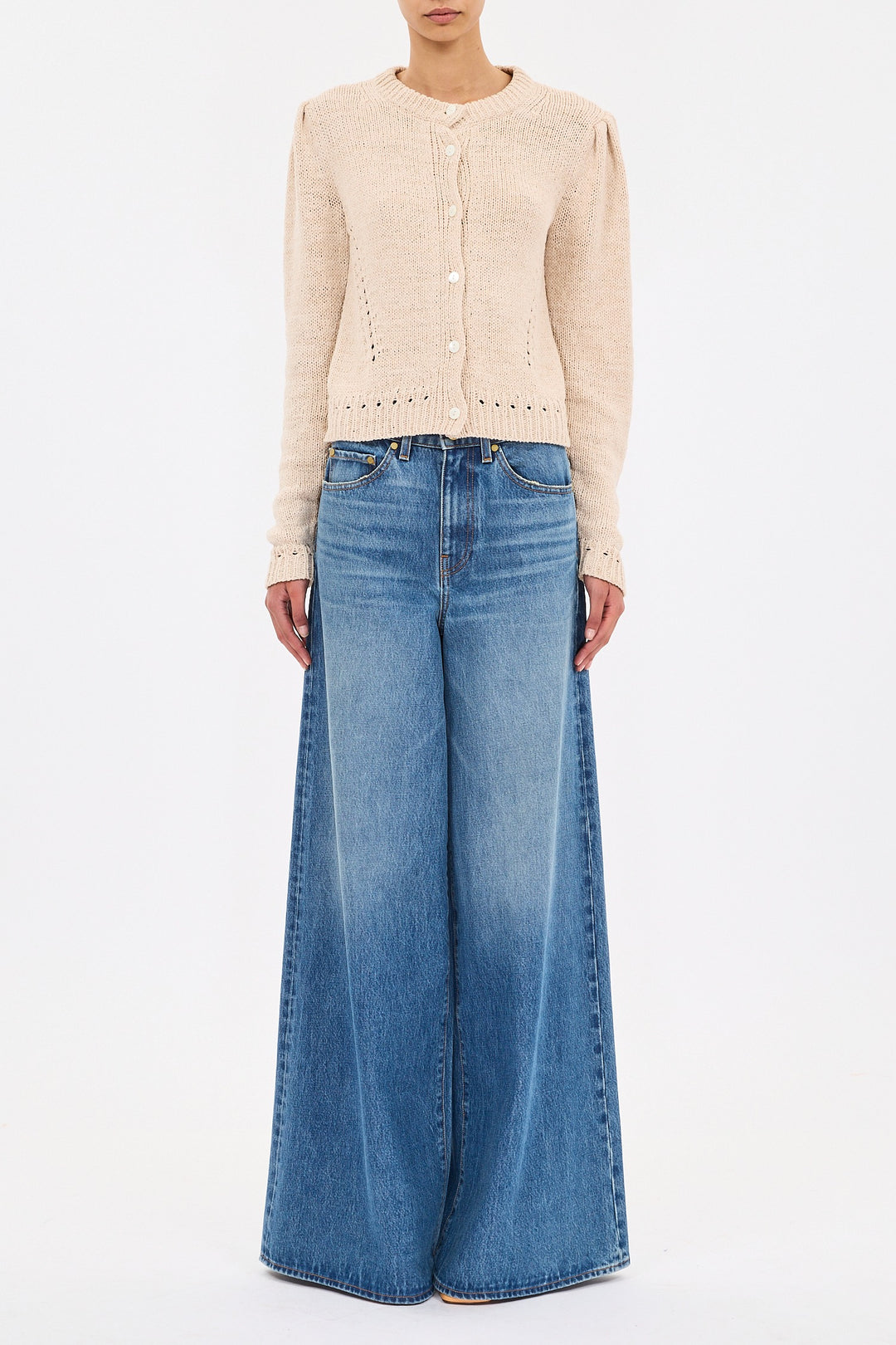 ULLA JOHNSON - Delphina Cardigan in Cowrie