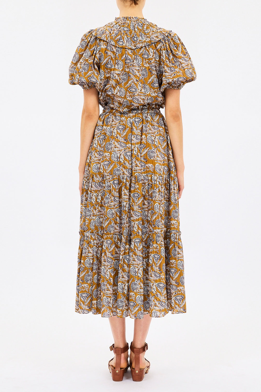 ULLA JOHNSON - Elvie Cotton Top in Fennel Blossom
